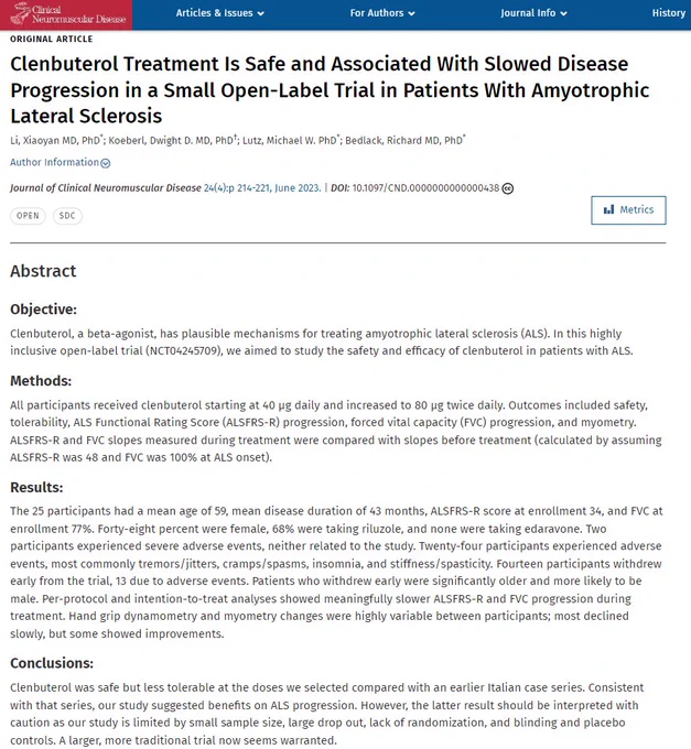 https://journals.lww.com/jcnmd/Fulltext/2023/06000/Clenbuterol_Treatment_Is_Safe_and_Associated_With.5.aspx

https://www.dignitymemorial.com/obituaries/cary-nc/david-lloyd-11387909