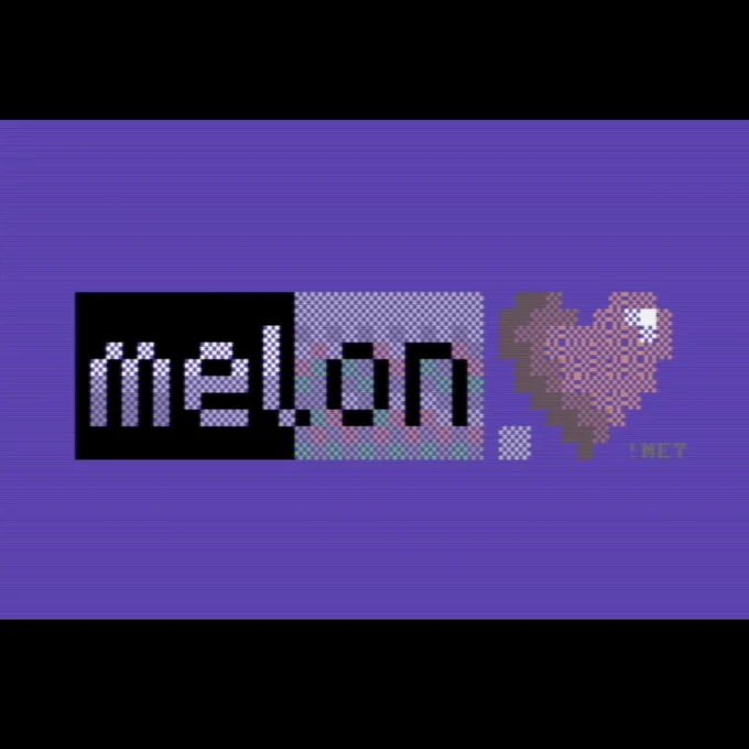 melon c64 petscii logo by ne7