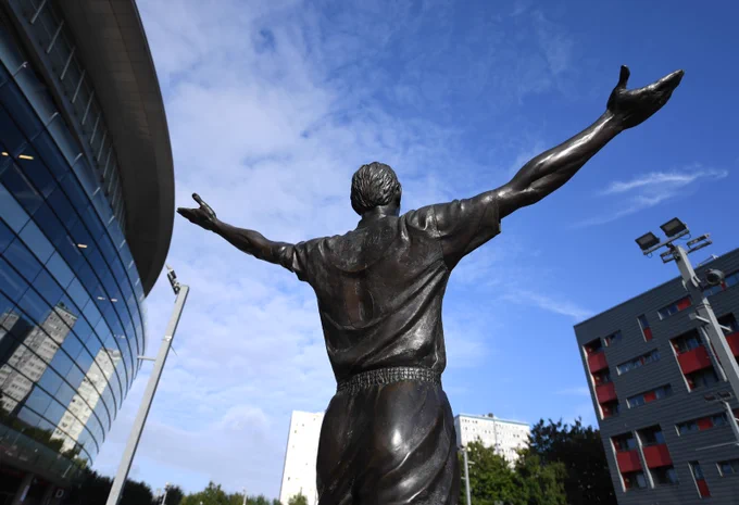 The Tony Adams statue outside Emirates Stadium.