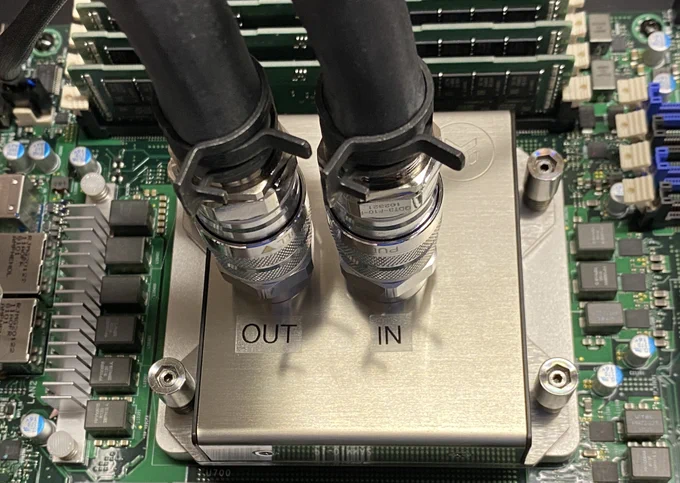 EK AM5 cooler on a Talos II POWER9