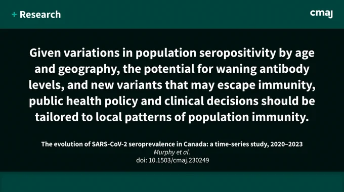Given variations in population seropositivity by age and geography, the potential for waning antibody levels, and new variants that may escape immunity, public health policy and clinical decisions should be tailored to local patterns of population immunity.
