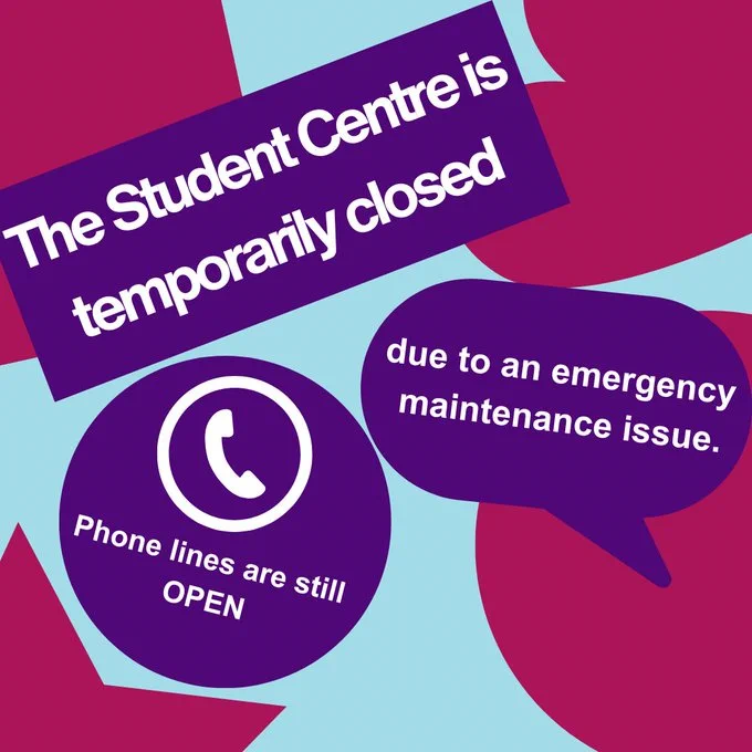 Information on the temporary closure of the Student Centre