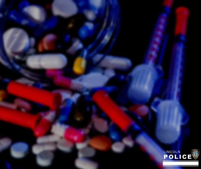 picture of pills and syringes with LPD logo