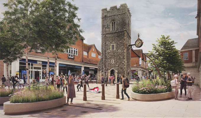 Artist impression of St George's Square 