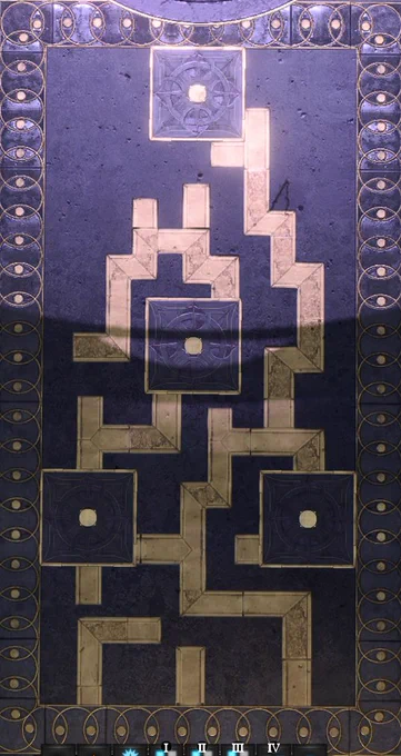 Close up of maze