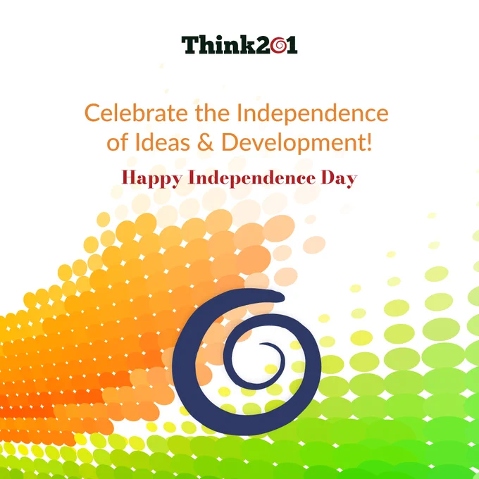 wishing 77th independence day from think201