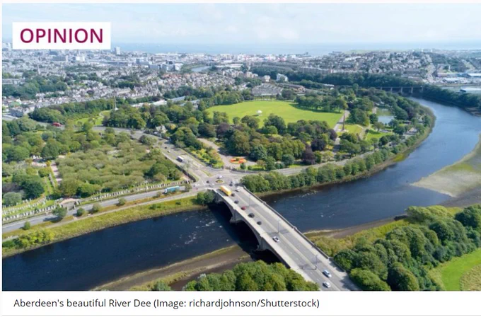 Bridge across river Dee