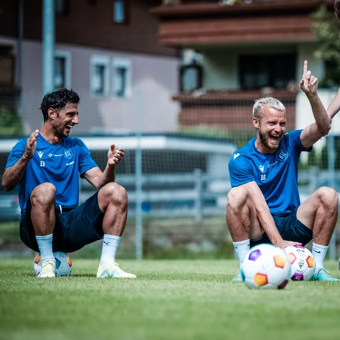 Lars Stindl und Daniel Brosinski im Trainingslager 2023 in Österreich.