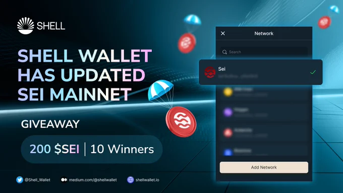 Shell Wallet has updated Sei Mainnet