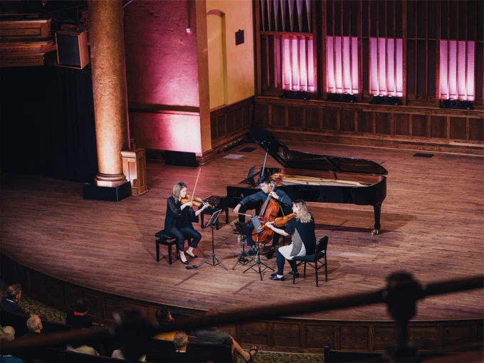 Emily Kruspe, violin, Bryan Cheng, cello, Nadia Sirota, viola