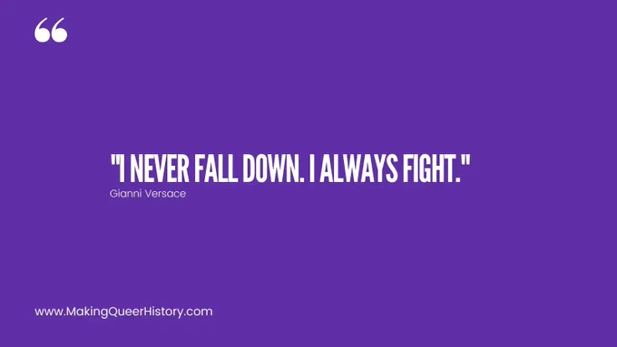 I never fall down. I always fight.