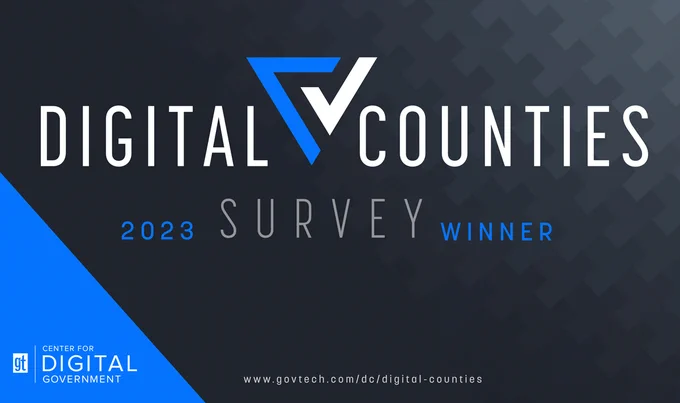 Durham County is a 2023 Digital Counties Survey Winner!
 
For the full list of the top 10 winners in each of the five population categories, visit

 https://www.govtech.com/dc/digital-counties/digital-counties-survey-2023-20th-anniversary-winners-announced. 