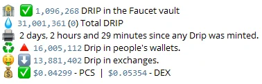 Drip the no.1 crypto in all of Defi.

The ecosystem by 
@F0r3x_Shark
 is wealth making.

Get more info here: https://rb.gy/pwzerm

#dripnetwork #animalfarm #drip #DDD #PiggyPlinko  #dripgarden #dripcommunity