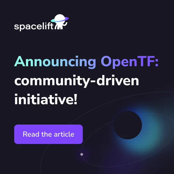 To understand more about what's happened this week and why the community, along with Spacelift, have created #OpenTF to protect #Terraform as an open source tool in the future, check out this blog post from @crayfishx 