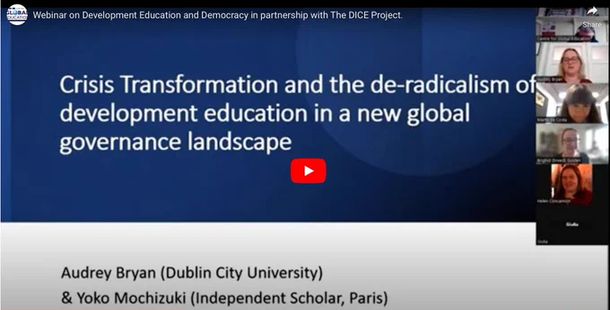 Catch up on the Centre fort Global Education's June webinar with guest speaker, in association with the DICE Project.