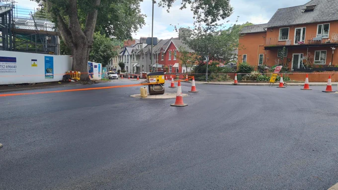 road resurfaced