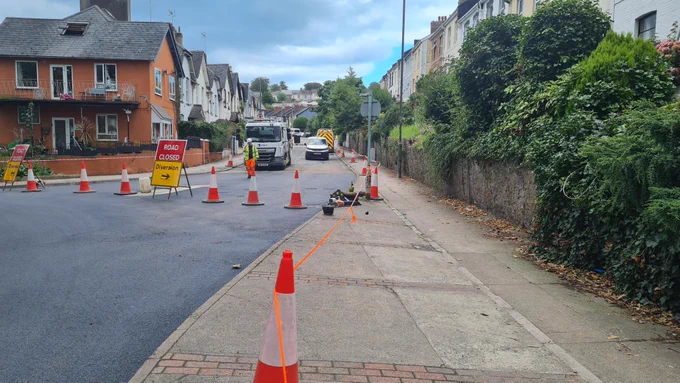 road resurfaced