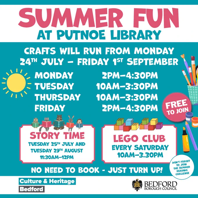 Crafts at Putnoe Library
