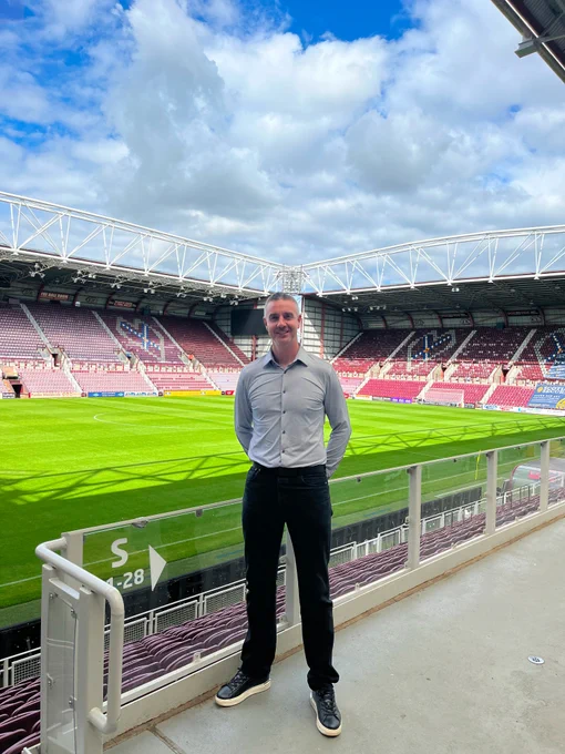 Andrew Meek at Tynecastle