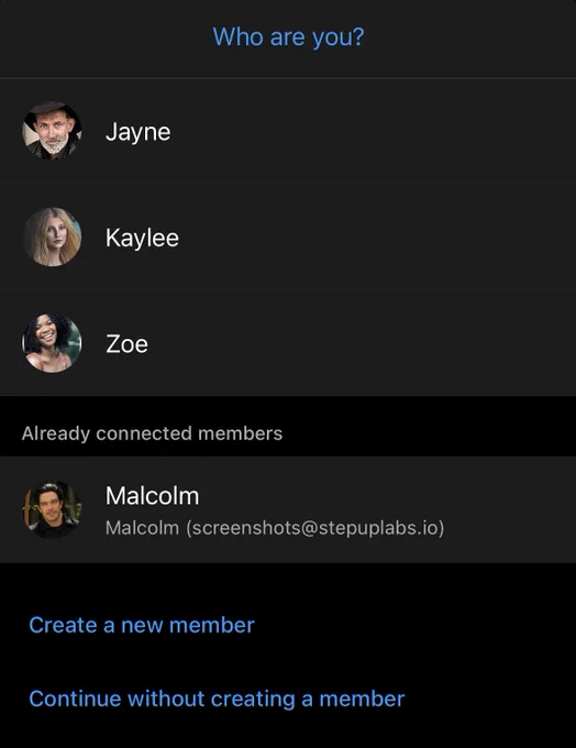 iOS app