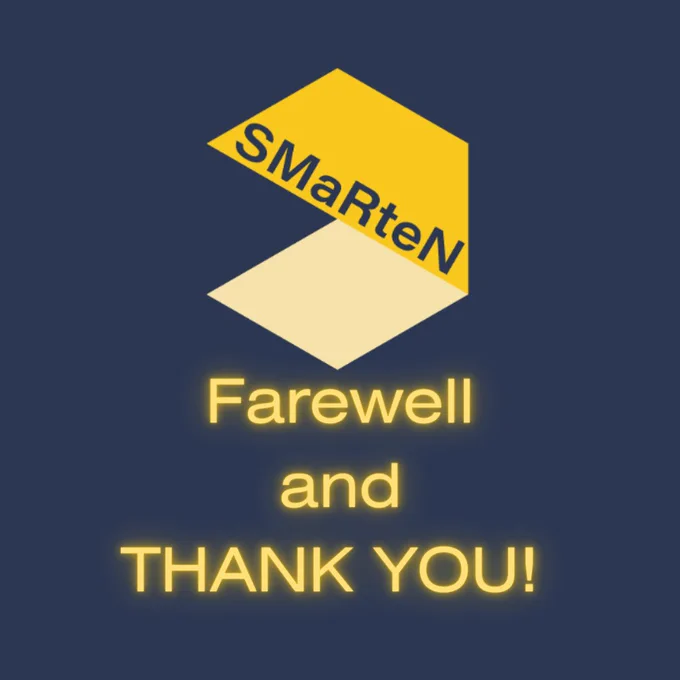 Image of the SMaRteN logo with the caption 'Farewell and THANK YOU!'