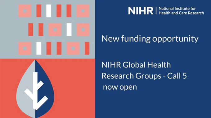 New funding opportunity
NIHR Global Health Research Groups - Call 5 now open
