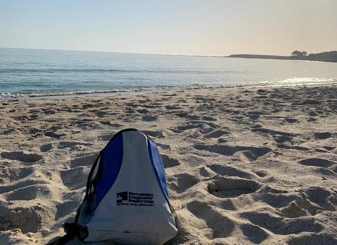 OEG Bag at Louro Beach (Galicia)