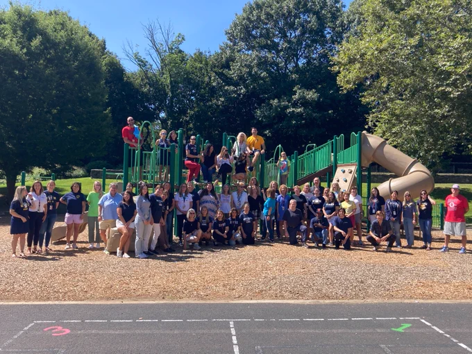The NMS Staff on the playground!
