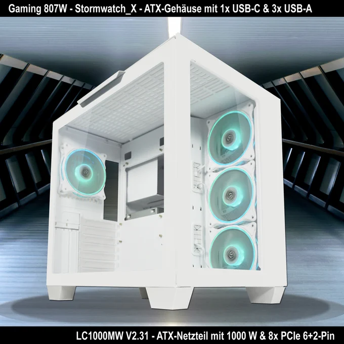Bild vom LC-Power Gehäuse Gaming 807W Stormwatch_X