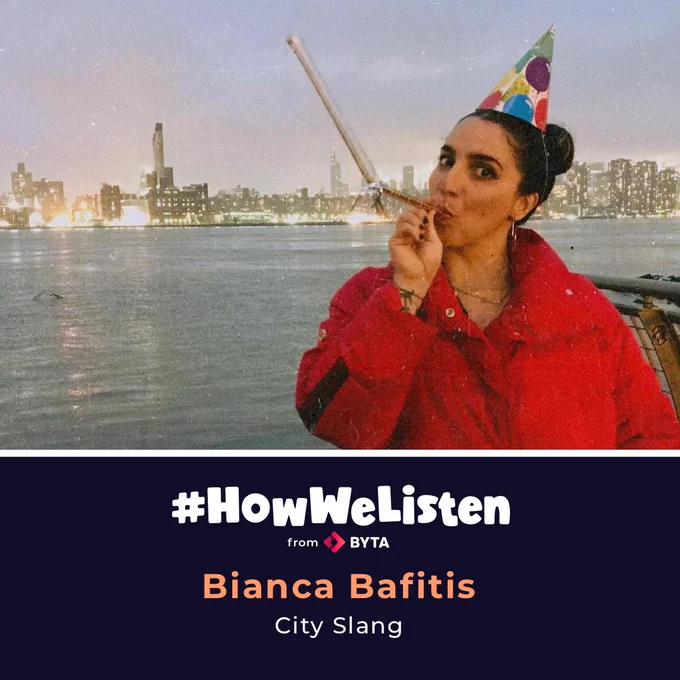 #HowWeListen interview x Bianca Bafitis. Read at byta.com/howwelisten