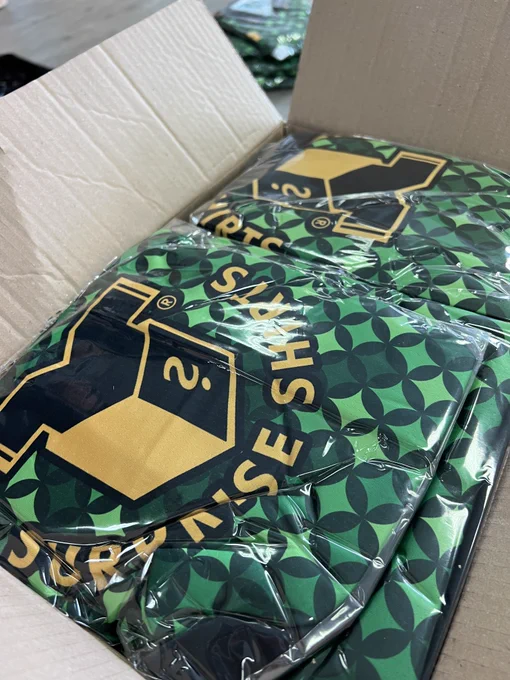 Boxes of new stock arriving in our office...