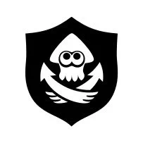 The Tournament Manager logo, as found in the SplatNet 3 files. It consists of the two arrows from the Anarchy Battle symbol with a squid replacing the anchor in the middle.