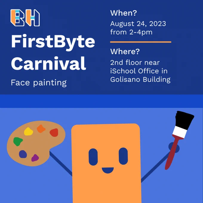 Date/Time: August 24, 2023 from 2-4 pm
Location: 2nd floor near iSchool Office in Golisano College
