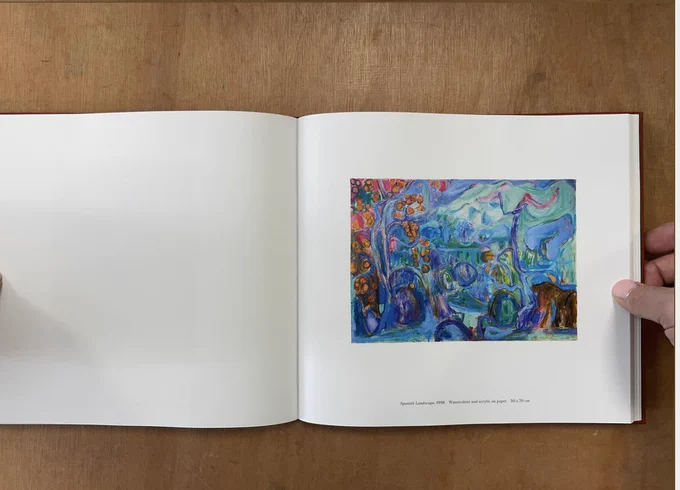 📸 Carole Gibbons, Page spread with image of Spanish Landscape, 1995. Image courtesy of Good Press