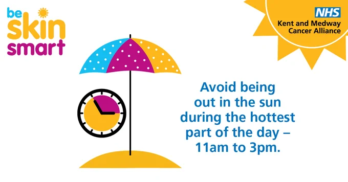Avoid being out in the sun during the hottest part of the day - 11am to 3pm. 