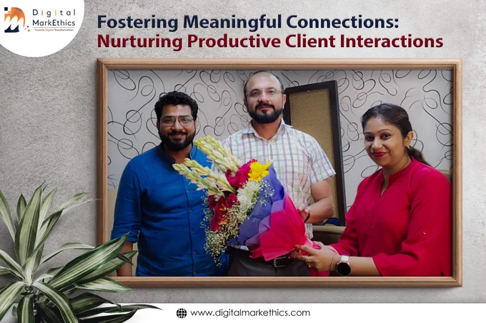 At the heart of our journey lies the art of meeting clients, a captivating symphony where understanding their unique requirements is the rhythm, discussing frequent changes in digital marketing strategies is the harmony, and exploring the profound impact of our services is the crescendo that echoes success. In this captivating journey of collaboration, we embark on a quest to portray the essence of our clients' visions in the most authentic and compelling way. Let's continue shaping futures, one dialogue at a time.

