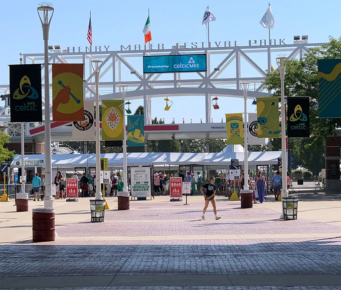 Entry Gate to Milwaukee Irish Fest
