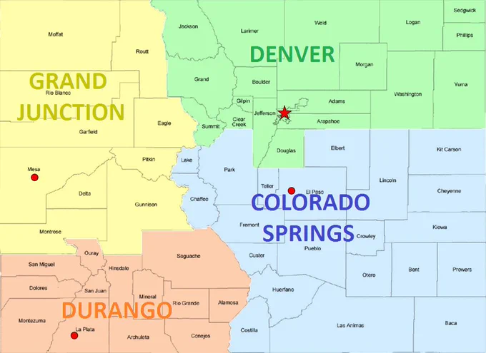 USMS District of Colorado map.