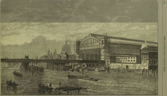 
Image - Cannon Street Railway Station bridge ( Illustrated London News - Saturday 24 February 1866).
