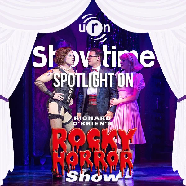 URN Showtime - Spotlight On... Richard O'Brien's Rocky Horror Show

White theatre curtains frame a picture of Stephen Webb (Frank-N-Furter), Richard Meek (Brad) and Hayley Flaherty (Janet) in Rocky Horror.

Photo credit: David Freeman