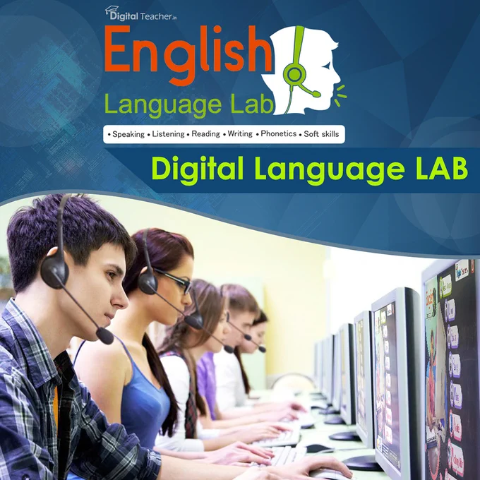 Digital English language lab provides a different experience from traditional system of learning languages, teaching, offering advanced features & functionalities.