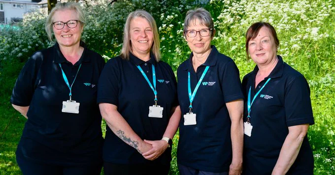 Four ladies of the Westmorland and Furness Council Care Services teams