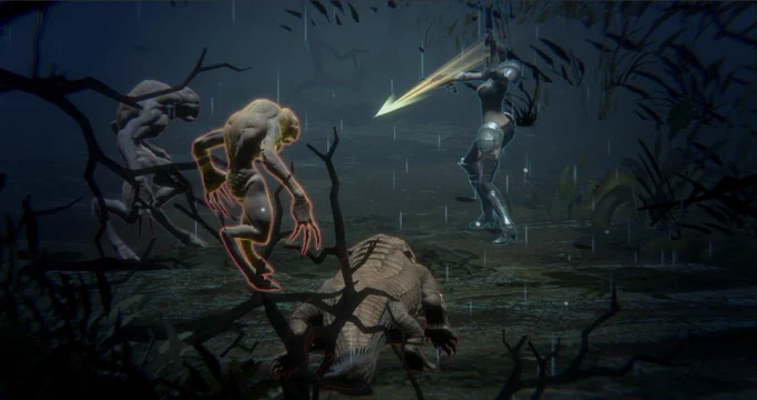 demon hunter in the swamps vs monsters