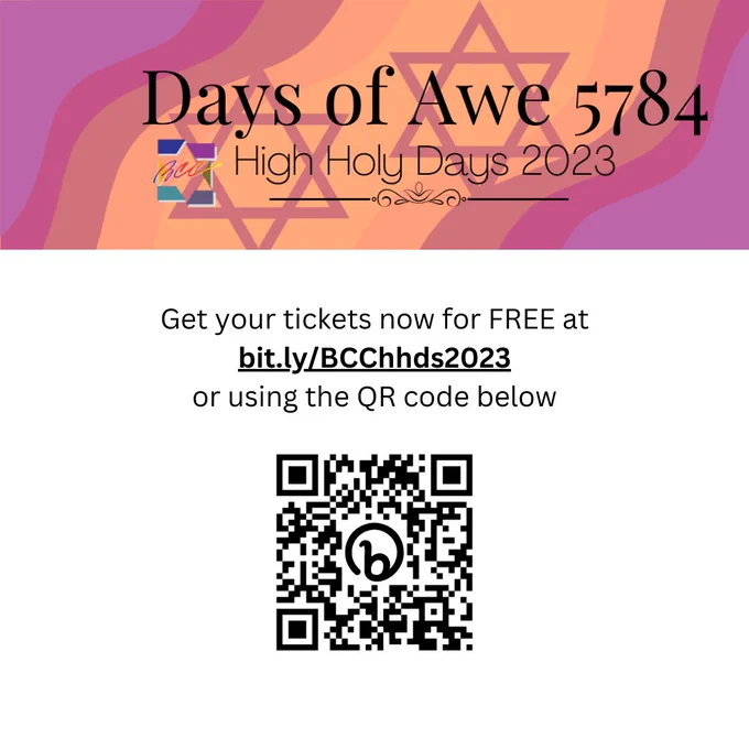 Get your tickets now for FREE at bit.ly/BCChhds2023 or by using the QR code in this image.