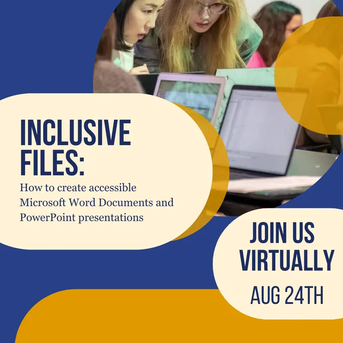 🚨 Tomorrow: Join @TCDigitalFuture for their second Inclusive Files workshop on accessible Microsoft best practices. Register 👉 https://bit.ly/3snlqy0 