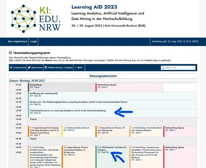 Programmauszug LearningAID