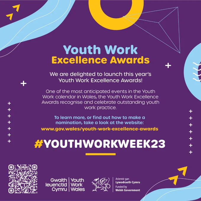 We are delighted to launch this year's The Youth Work Excellence Awards!

One of the most anticipated events in the Youth Work calendar in Wales, the Awards recognise and celebrate outstanding youth work practice in Wales. 