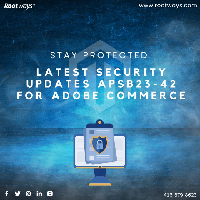 Latest Security Updates APSB23-42 for Adobe Commerce

🔒 Protect Your Business: Stay Ahead with Adobe Commerce Security Updates! 💻 Cyber threats are rising, but your client's data doesn't have to be at risk. The latest APSB23-42 update bolsters defenses against vulnerabilities. Update now to earn trust and loyalty! 

Click on the below link to learn more:
https://bit.ly/3QOMj84

#security #adobecommerce #magento2