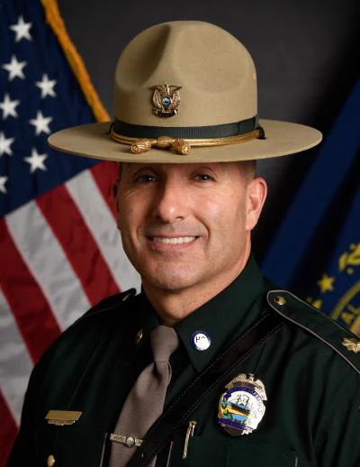 Mark B. Hall of the New Hampshire Department of Safety, Division of State Police.