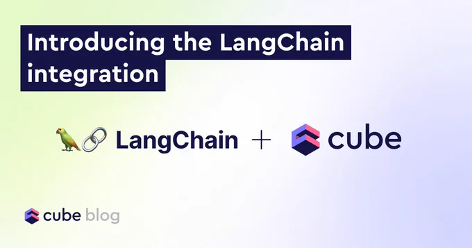 Cube Blog—Introducing the LangChain integration with Cube
